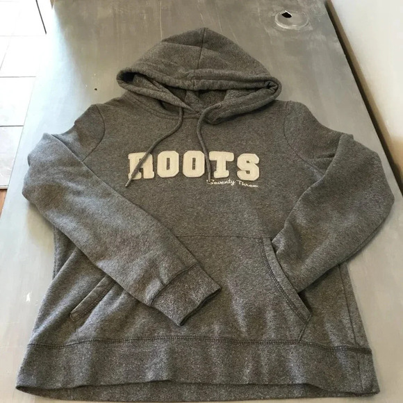 Roots 73 Athletics Original hooded kangaroo 80% Cotton Hoodie | Gray | Size M - Picture 3 of 8